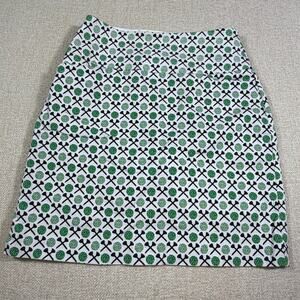 Swing Control Women 0 Green White Golf Pickle Ball Stretch Skort Athleisure